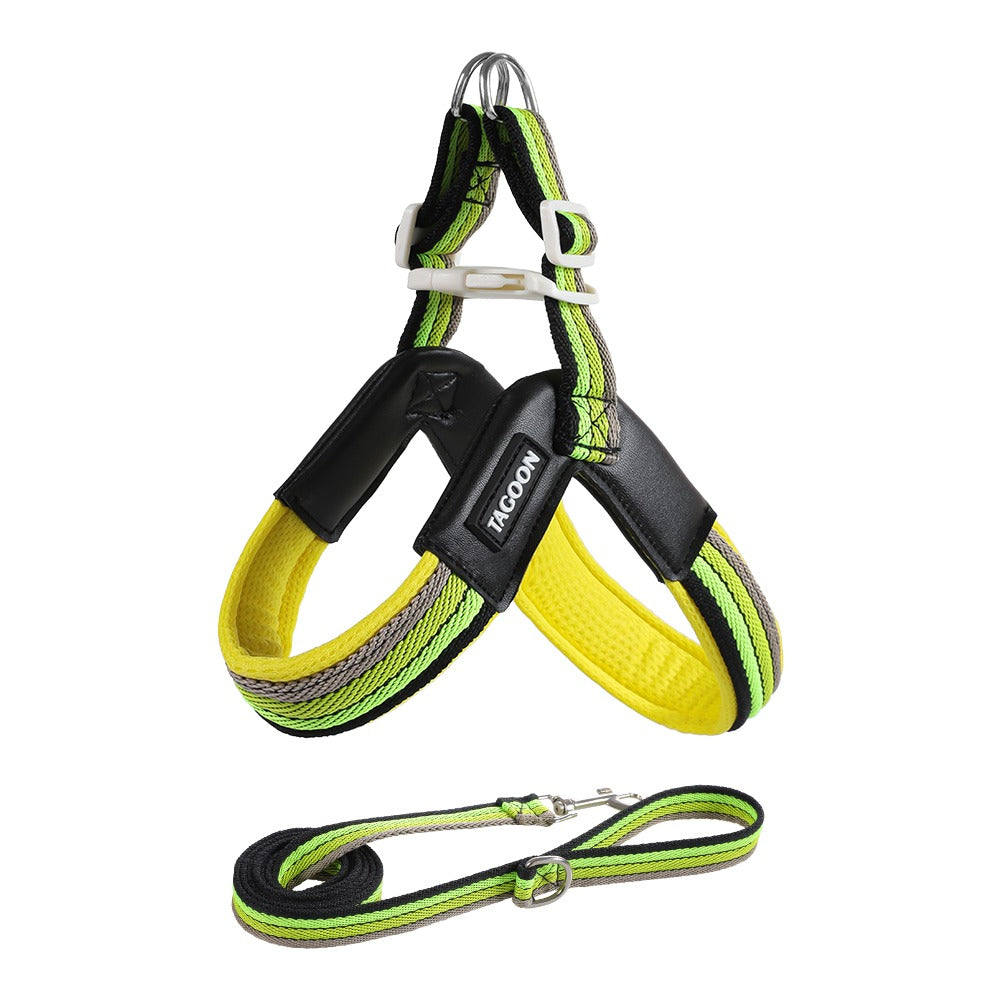 Dog leash chest strap vest style small and medium-sized dog