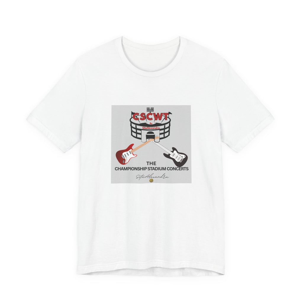 Concert T‑Shirt — "CSCWT Championship Stadium Concerts" Guitar Logo Tee