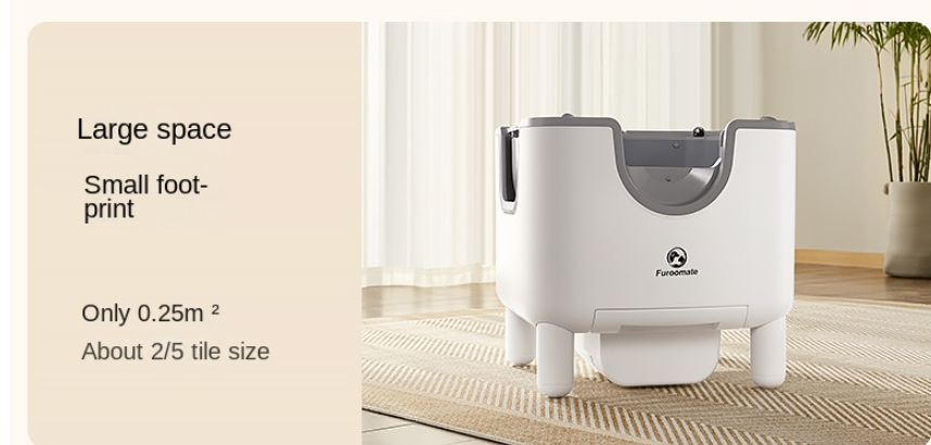 Smart Cat Litter Box Extra Large Fully Automatic Open-Style Self-Cleaning Cat Toilet for Cats