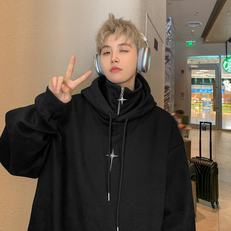 Half zip lapel jacket