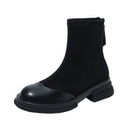 Fall/Winter Sock Boots, Martin Boots, Women's Short Boots, Fleece-lined Ankle Boots