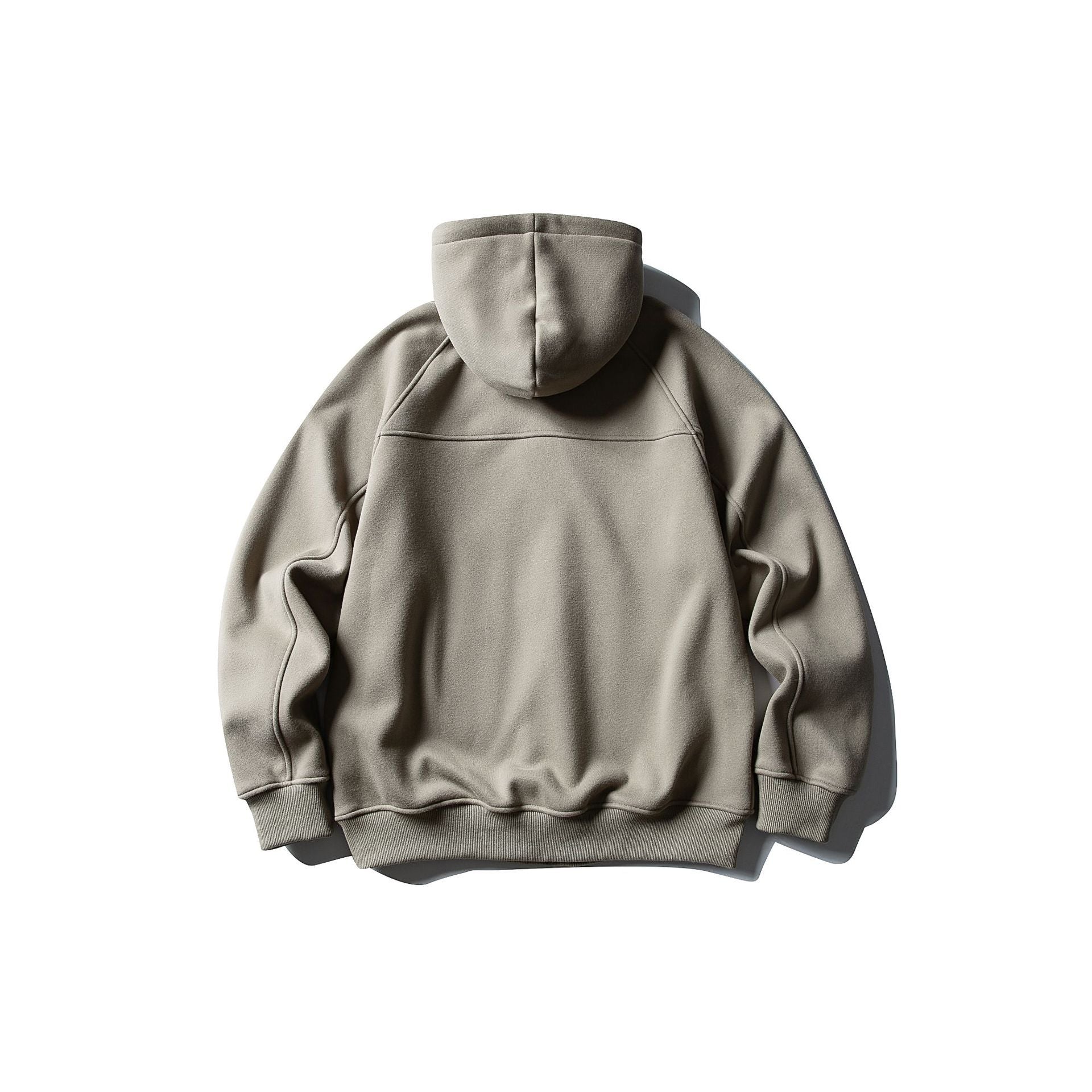 Printed Fleece Hoodie with  Cut and Large Pockets