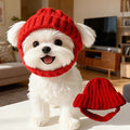 Autumn and Winter Warm and Windproof Halloween Knitted Fighting Dog Hat
