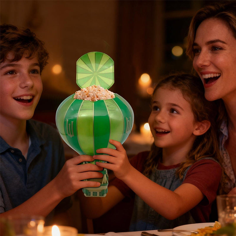 2026 Wicked Hot Air Balloon Popcorn Bucket - Personalized Novelty Ornament, Fun Home Decor Gift for Christmas