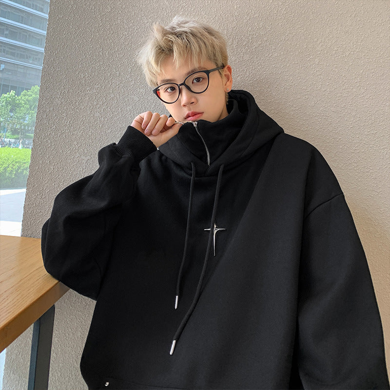 Half zip lapel jacket