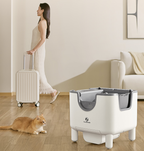 Smart Cat Litter Box Extra Large Fully Automatic Open-Style Self-Cleaning Cat Toilet for Cats