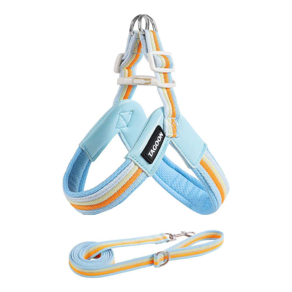 Dog leash chest strap vest style small and medium-sized dog